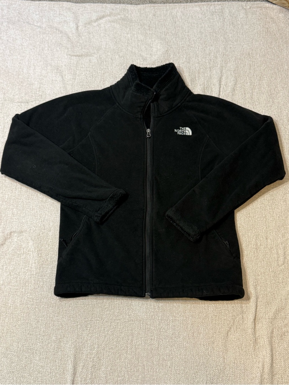 The North Face Womens M Black Fleece Full Zip Jacket Gorpcore Outdoor